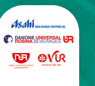 Asahi, Danone Universal Robina Beverages, Nissin-Universal Robina Corporation, and Vitasoy-URC Inc.